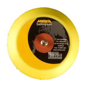 Mirka 77mm/3" Backing Pad 6 Holes - Velcro