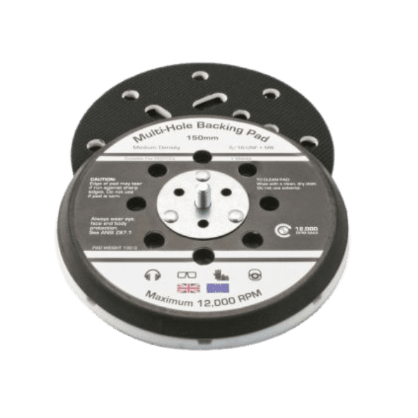 Flexipads 150mm DA Pad 15 holes 5/16 Thread + Adapter for M8