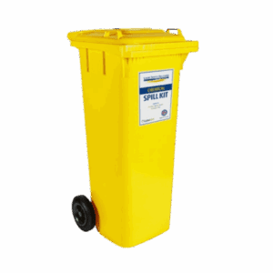 120L Chemical Spill kit in wheeled bin