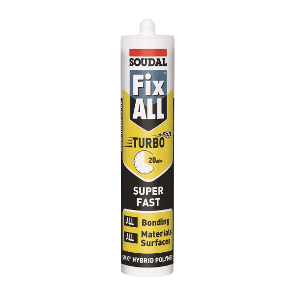 Soudal FixALL Turbo Adhesive & Sealant 290ml - White
