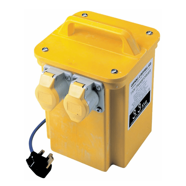 110V Transformer - Twin outlet 16A 3.3kva