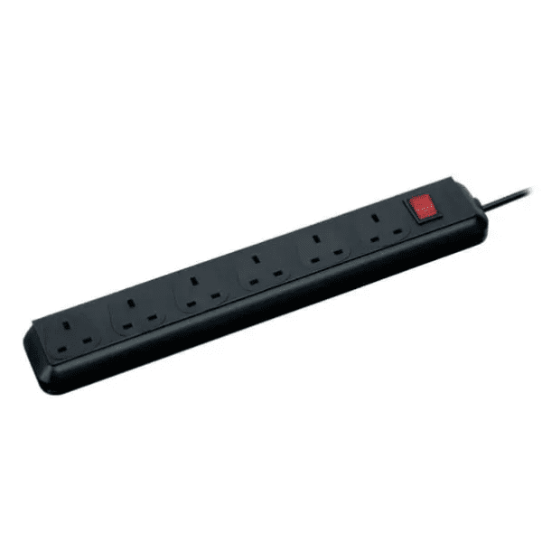 6-Gang Trailing Socket Switched 3.0m