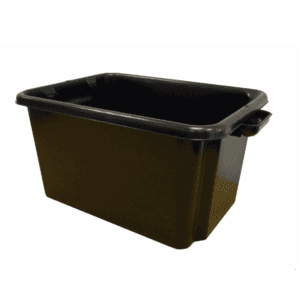 Black Plastic Storage Box