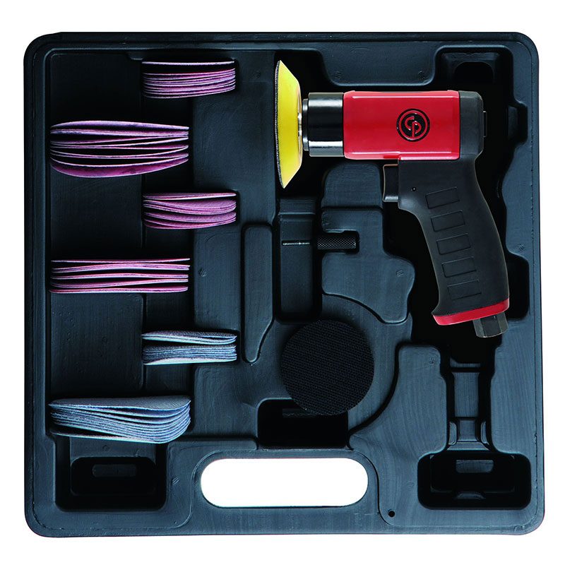 Chicago Pneumatic Mini Orbital Air Sander Kit