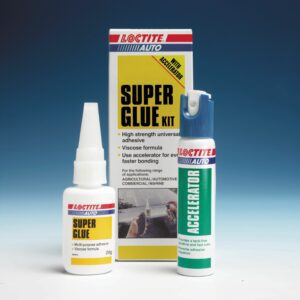 Loctite Superglue Kit c/w activator - 20g + 20ml