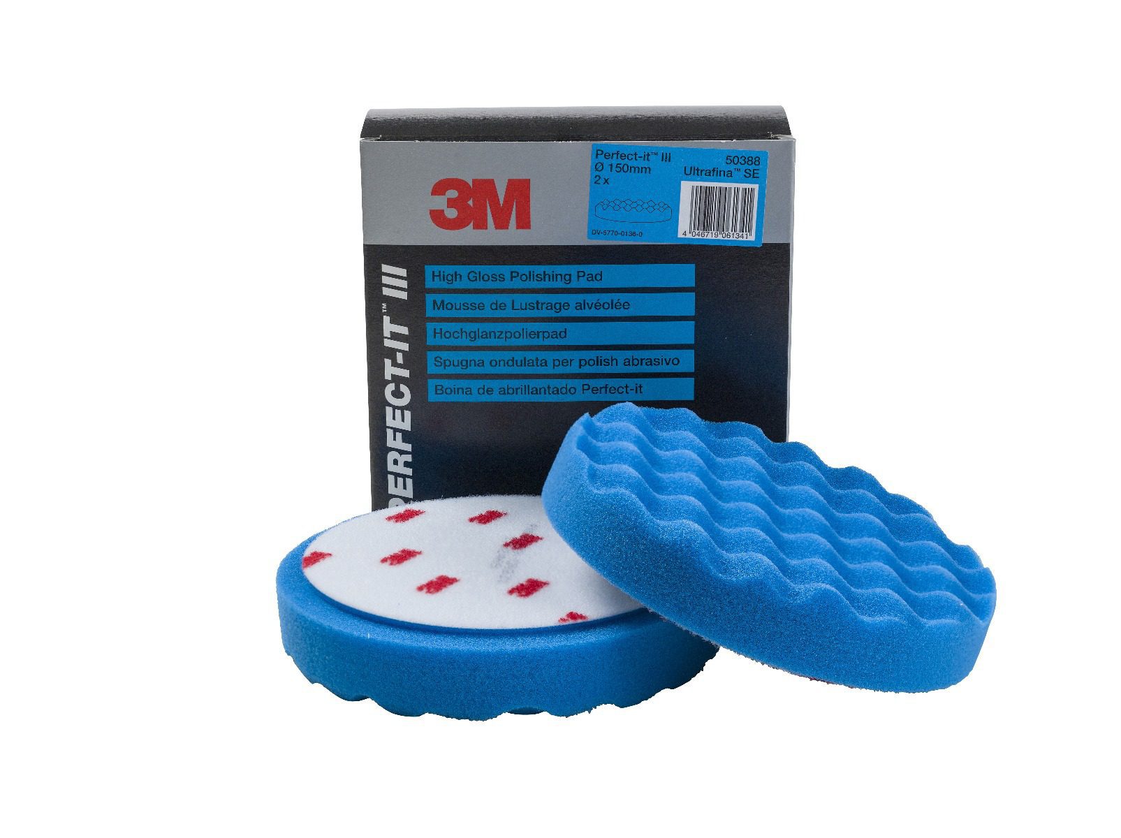 3M Perfect-It III Ultrafina SE High Gloss Pad Blue 150mm (2)