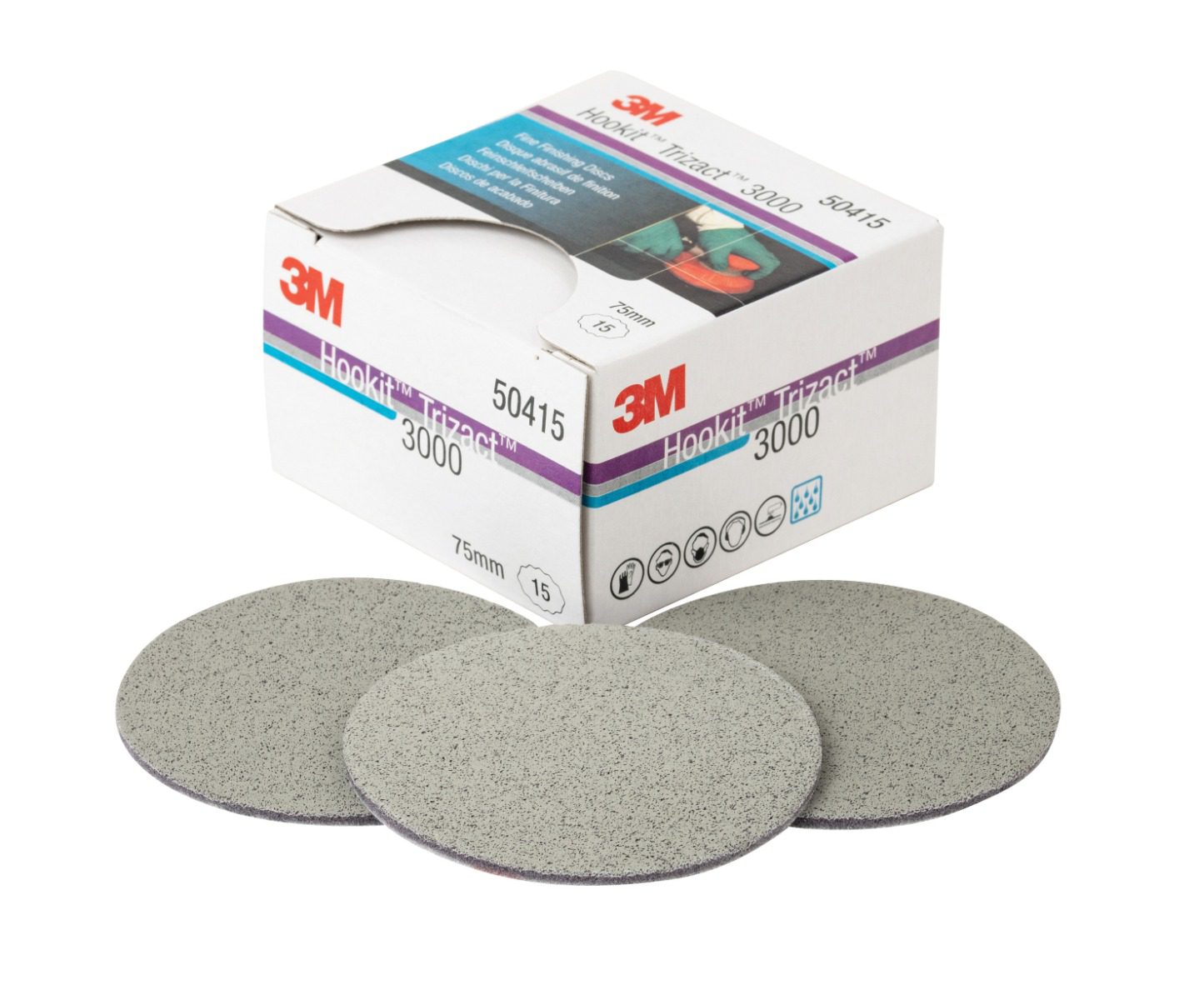 3M Trizact Fine Finishing Discs 75mm