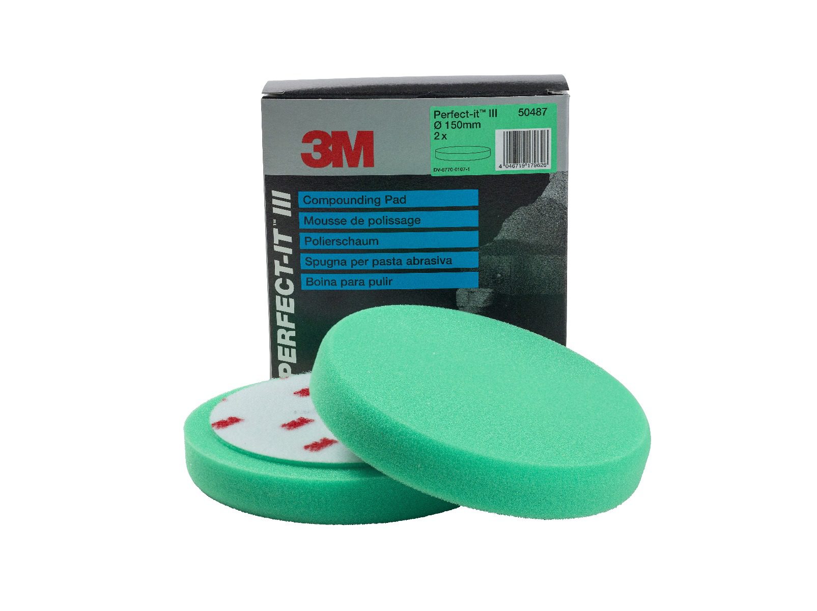 3M Perfect-It Foam Compounding Pad Green 150mm (2)