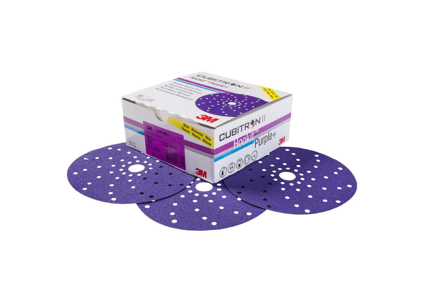 3M Cubitron II 150mm Abrasive Sanding Discs (50)