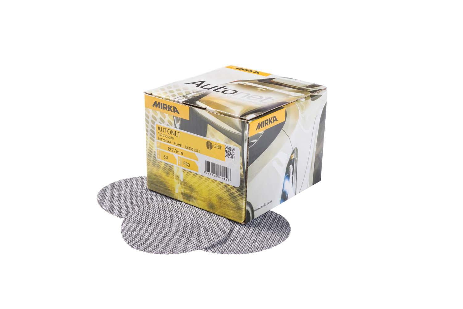 Mirka Autonet Sanding Discs 77mm (50)