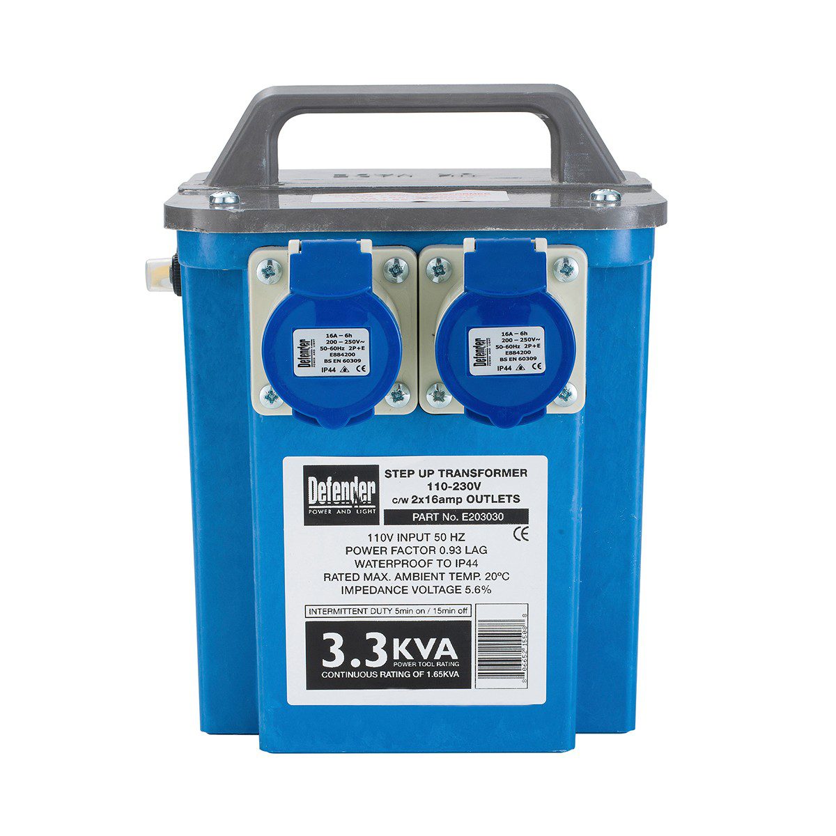 110V 3.3kVA Step-up Transformer