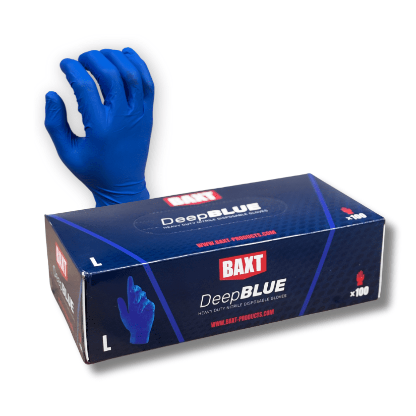 BAXT DeepBlue Ultra Strong Nitrile Glove (100)